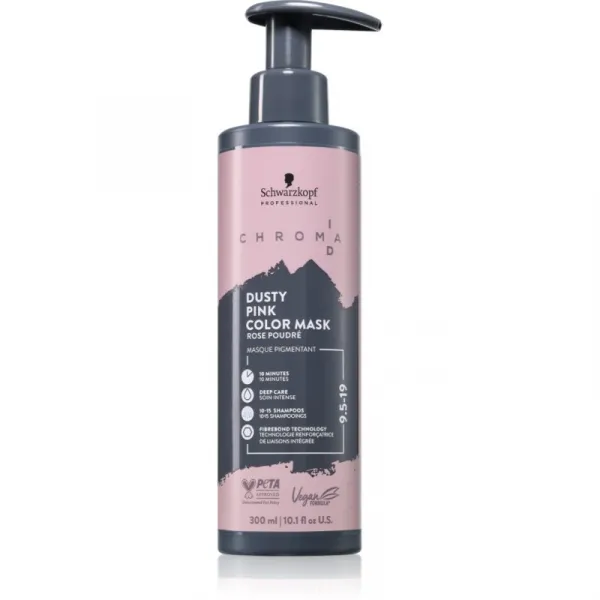 Schwarzkopf Professional Chroma ID Color Mask intenzívna farbiaca maska na vlasy odtieň 9.5-19 Dusty Pink 300 ml