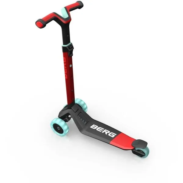BERG NEXO FOLDABLE Skladacia kolobežka s tromi kolesami, červená, veľkosť