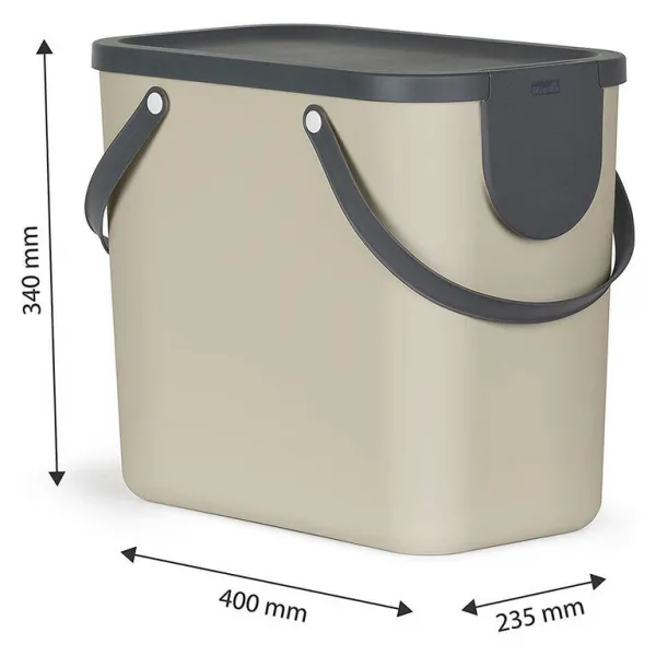 Kôš na triedený odpad ALBULA cappuccino 25 l