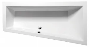 POLYSAN - ANDRA R SLIM asymetrická vaňa 180x90x45cm, biela 78771S