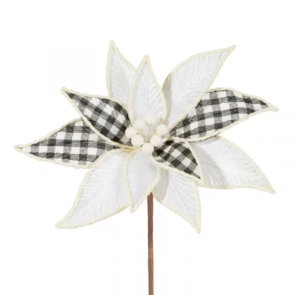 ArtFir Vianočný kvet 111 | biela 30 x 15 cm