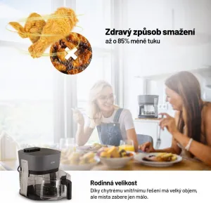 Teplovzdušná fritéza Lauben GlassSteamAir Fryer 4500BG