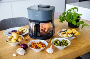 Teplovzdušná fritéza Lauben GlassSteamAir Fryer 4500BG
