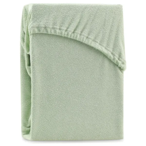 Froté plachta s gumou AmeliaHome Ruby olivová, veľkosť 200-220x200+30