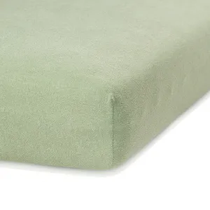Froté plachta s gumou AmeliaHome Ruby olivová, veľkosť 200-220x200+30