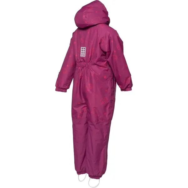 LEGO&reg; kidswear LWJADEN 702 Detský zimný overal, vínová, veľkosť