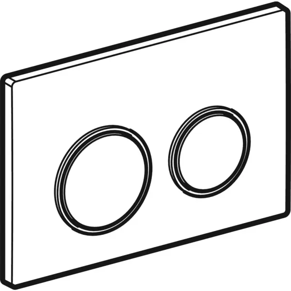 Geberit ovládacie tlačidlo OMEGA20 biela/chrómlesk/biela plast, pre modul WC 82 a 98 cm 115.085.KJ.1 115.085.KJ.1