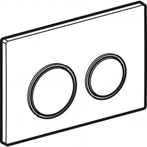 Geberit ovládacie tlačidlo OMEGA20 biela/chrómlesk/biela plast, pre modul WC 82 a 98 cm 115.085.KJ.1 115.085.KJ.1