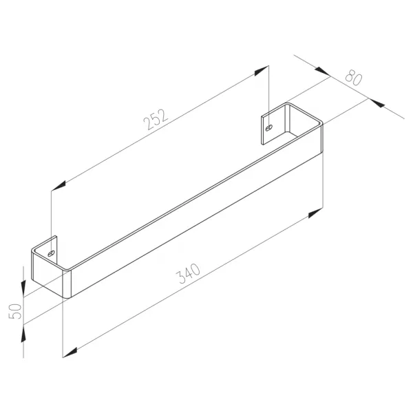 SAPHO - COLONNA držiak uterákov 340x80 nerez mat IRPA12