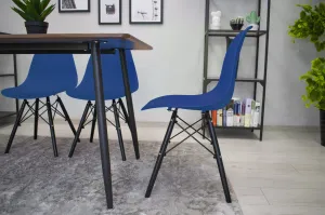 Stolička OSAKA modrá / nohy čierne x 4 9401 80 00 00