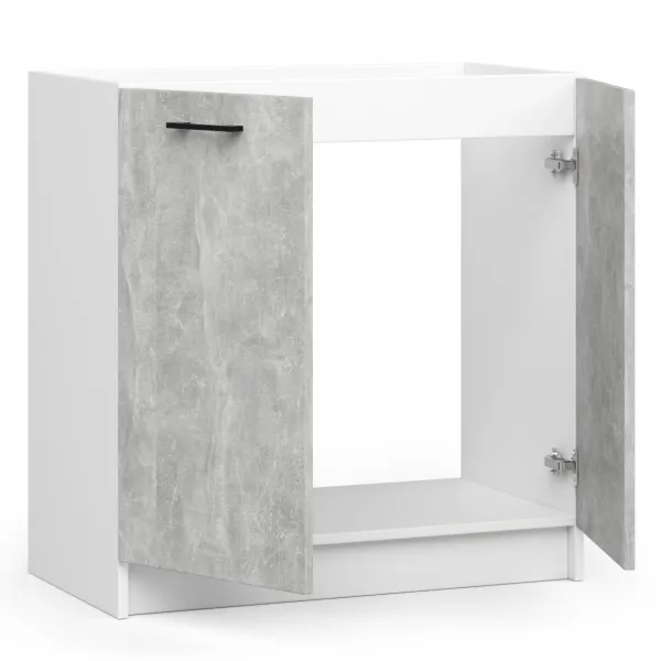 Ak furniture Kuchynská skrinka pod drez Olivie S 80 cm biela/betón