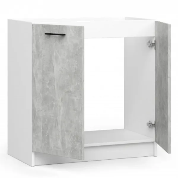 Ak furniture Kuchynská skrinka pod drez Olivie S 80 cm biela/betón