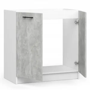 Ak furniture Kuchynská skrinka pod drez Olivie S 80 cm biela/betón
