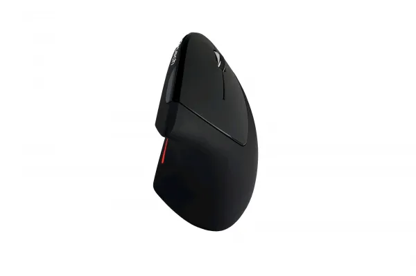 C-TECH myš VEM-09, vertikálna, bezdrôtová, 6 tlačidiel, čierna, USB nano prijímač