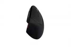 C-TECH myš VEM-09, vertikálna, bezdrôtová, 6 tlačidiel, čierna, USB nano prijímač