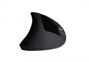 C-TECH myš VEM-09, vertikálna, bezdrôtová, 6 tlačidiel, čierna, USB nano prijímač