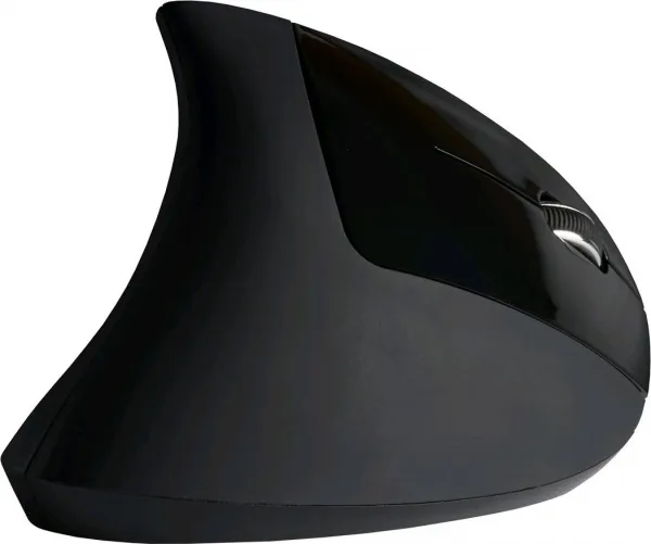 C-TECH myš VEM-09, vertikálna, bezdrôtová, 6 tlačidiel, čierna, USB nano prijímač