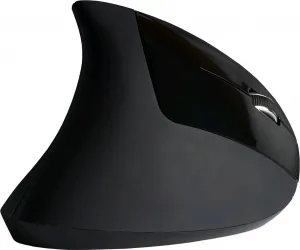 C-TECH myš VEM-09, vertikálna, bezdrôtová, 6 tlačidiel, čierna, USB nano prijímač