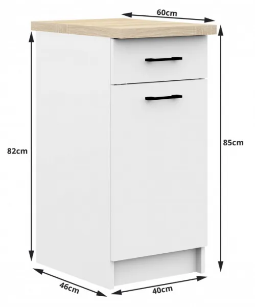 Kuchynská linka OLIWIA 2.4 m biela