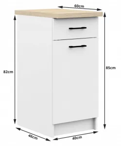 Kuchynská linka OLIWIA 2.4 m biela