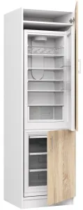Ak furniture Skriňa na vstavanú chladničku S 60cm Artus biela/sonoma