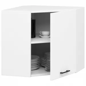 Ak furniture Kuchynská skrinka Olivia W 60/60 cm cm biela - závesná rohová