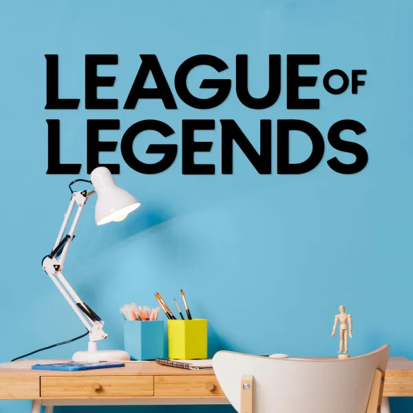 Drevený obraz - Logo League of Legends