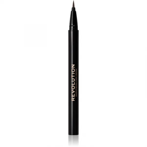 Makeup Revolution Hair Stroke Brow Pen fix na obočie odtieň Dark Brown 0.5 ml