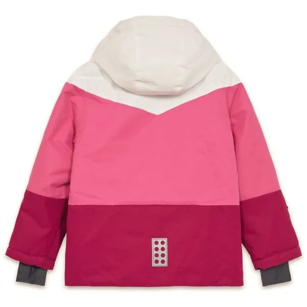 LEGO&reg; kidswear LWJESTED 708 JACKET Detská lyžiarska bunda, ružová, veľkosť