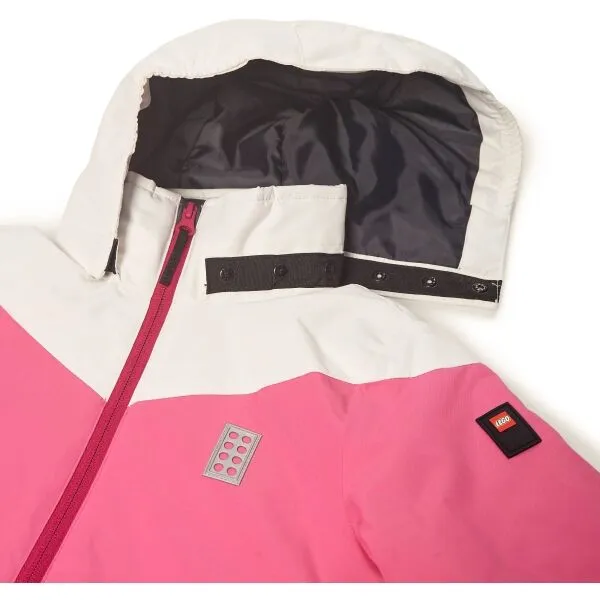 LEGO&reg; kidswear LWJESTED 708 JACKET Detská lyžiarska bunda, ružová, veľkosť