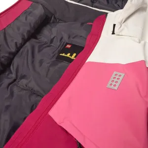 LEGO&reg; kidswear LWJESTED 708 JACKET Detská lyžiarska bunda, ružová, veľkosť
