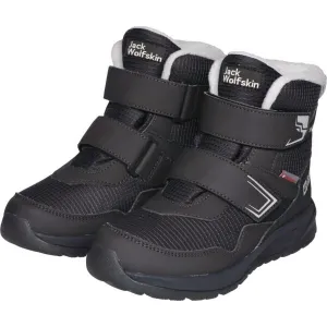 Jack Wolfskin POLAR BEAR-B TEXAPORE MID VC J Detská zimná obuv, čierna, veľkosť