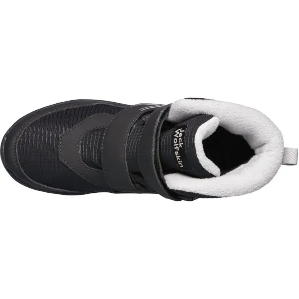 Jack Wolfskin POLAR BEAR-B TEXAPORE MID VC J Detská zimná obuv, čierna, veľkosť
