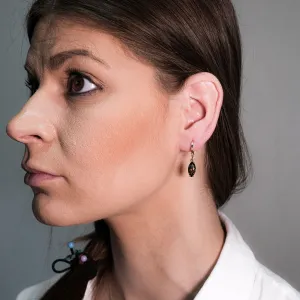 Blink-Blink Náušnice zo žltého zlata so Záhnedou3382ZZaG
