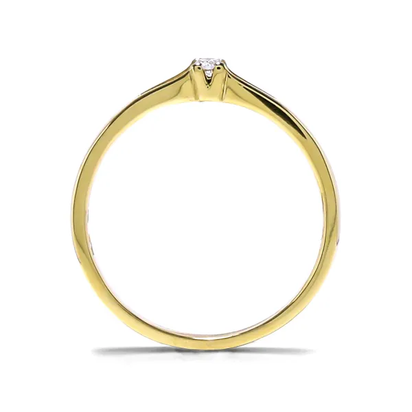 Blink-Blink Zlatý zásnubný prsteň s diamantom 0.03 ct1182ZDG