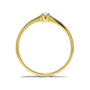 Blink-Blink Zlatý zásnubný prsteň s diamantom 0.03 ct1182ZDG