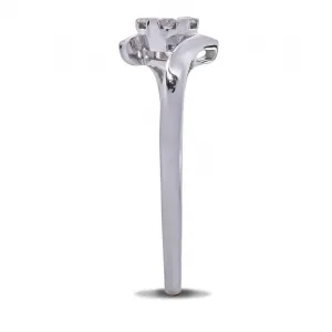 Blink-Blink Žiarivý diamantový prsteň z bieleho zlata 0.12 ct1422BDG