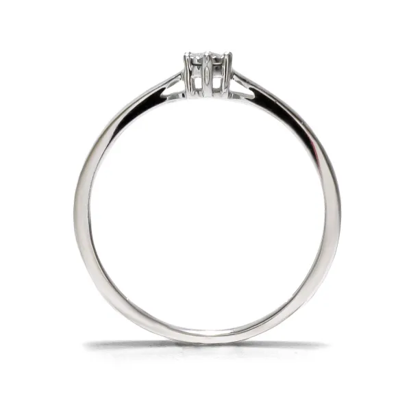 Blink-Blink Zásnubný prsteň z bieleho zlata s diamantom 0.02 ct1181BDG