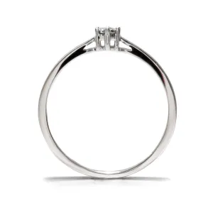Blink-Blink Zásnubný prsteň z bieleho zlata s diamantom 0.02 ct1181BDG