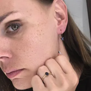 Blink-Blink Náušnice zo žltého zlata so Zafírom3268ZZG