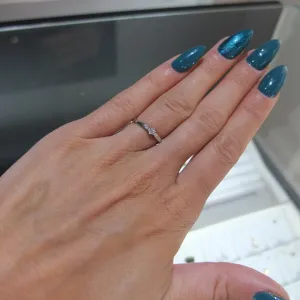 Blink-Blink Zásnubný prsteň z bieleho zlata s diamantom 0.02 ct1181BDG