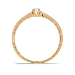 Blink-Blink Zásnubný diamantový prsteň zo žltého zlata 0.16 ct1410ZD