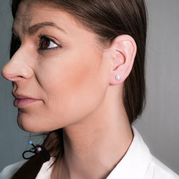 Blink-Blink Napichovacie náušnice zo žltého zlata s Perlou3150ZPG