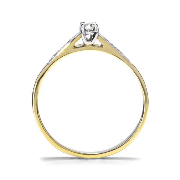 Blink-Blink Zlatý prsteň s diamantmi 0.11 ct1406ZDG