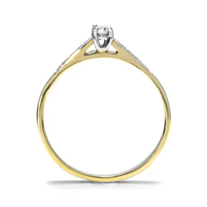Blink-Blink Zlatý prsteň s diamantmi 0.11 ct1406ZDG