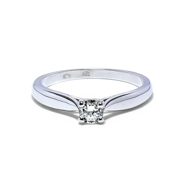 Blink-Blink Zásnubný prsteň z bieleho zlata s diamantom 0.30 ct1130BDG