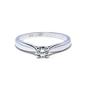 Blink-Blink Zásnubný prsteň z bieleho zlata s diamantom 0.30 ct1130BDG