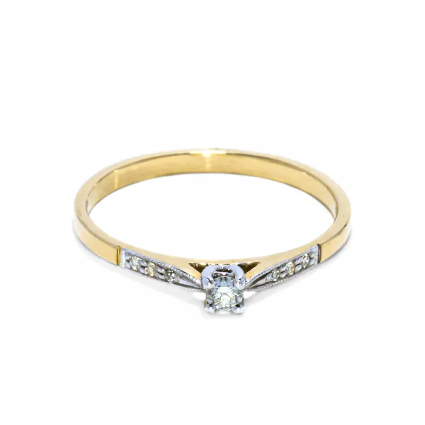 Blink-Blink Zlatý prsteň s diamantmi 0.11 ct1406ZDG