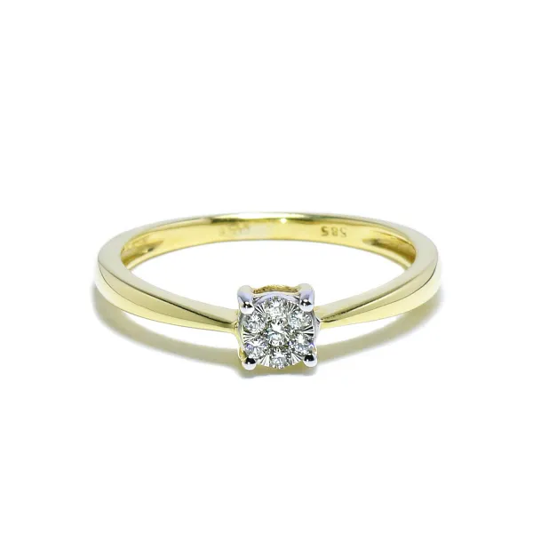 Blink-Blink Zlatý diamantový prstienok 0.08 ct1446ZDG
