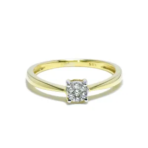 Blink-Blink Zlatý diamantový prstienok 0.08 ct1446ZDG